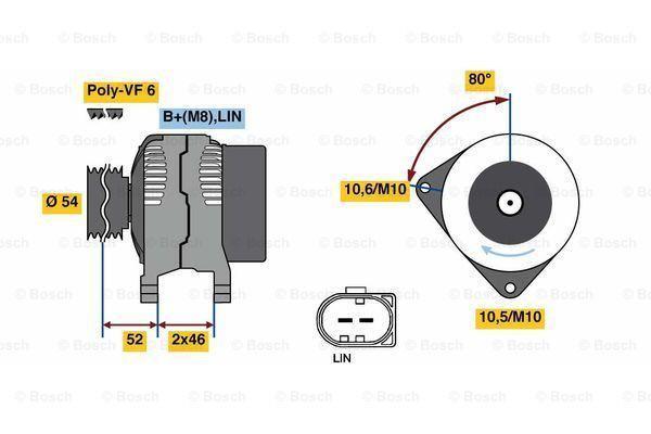 Dynamo / Alternator VOLVO S80 II (2.0 TDi), Auto-onderdelen, Motor en Toebehoren, Nieuw, Ophalen of Verzenden