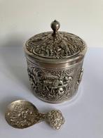 Douwe Egberts - Doos (2) - Verzilverd - Theeblik en theeduim