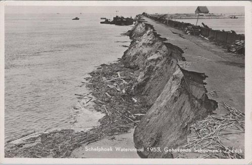SCHELPHOEK - Schelphoek Watersnood 1953, Gehavende Schouw..., Verzamelen, Ansichtkaarten | Nederland, Verzenden