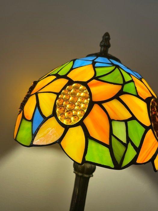 Buffet tafellamp - Glas-in-lood, Antiek en Kunst, Curiosa en Brocante