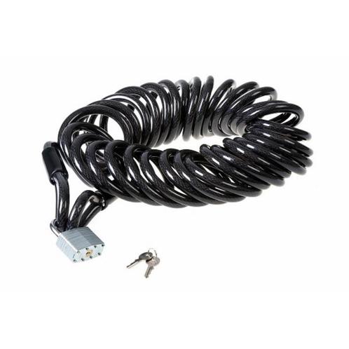 Falkx Staalkabel met slot - 10 meter - geplastificeerd -..., Fietsen en Brommers, Fietsaccessoires | Overige Fietsaccessoires