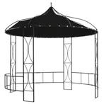 vidaXL Prieel rond 300x290 cm antraciet, Tuin en Terras, Verzenden, Nieuw