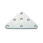 Bevestigingsplaat driehoek 90x90mm met M8 schroefdraad, Ophalen of Verzenden, Nieuw, Metaal