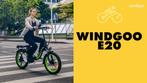 Windgoo E20 elektrische vouwfiets Zwart, Fietsen en Brommers, Elektrische fietsen, Nieuw, Ophalen of Verzenden