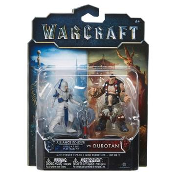 World of Warcraft Alliance Soldier vs Durotan Mini Figure 2- beschikbaar voor biedingen