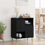 vidaXL Dressoir Zwart eiken 35 x 60 x 70 cm Bewerkt hout, Verzenden, Nieuw, Overige houtsoorten, Minder dan 50 cm