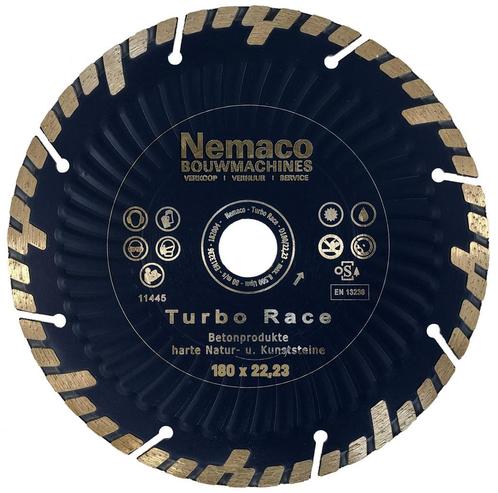 Nemaco Turbo Race universeel diamantzaagblad 180 x 22,23 mm, Zakelijke goederen, Machines en Bouw | Tuin, Park en Bosbouw, Overige typen