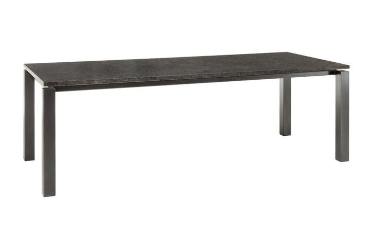 Nova granieten tuintafel - 240 x 100 cm. - pearl grey -, Tuin en Terras, Tuintafels, Nieuw, Overige materialen, Rond, Verzenden