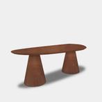 Tafel organisch eikenhout  Set Kegelpoot  270x120, Nieuw