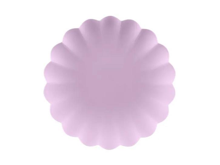 Violet Kunststof Borden Kartelrand 22cm (4st), Kleding | Dames, Carnavalskleding en Feestkleding, Nieuw, Ophalen of Verzenden