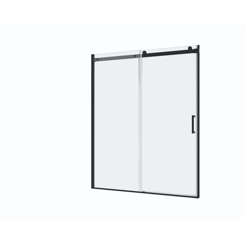 Douchewand met schuifdeur 160x200cm 8mm Nano glas mat zwart, Doe-het-zelf en Verbouw, Sanitair, Verzenden