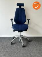 RH Logic 400 XL - Blauwe stoffering  - Zilvergrijs voetkruis, Werkplek, Ophalen of Verzenden, Gebruikt, Stoel