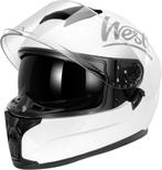 Intergraal Helm wit met zonnevizier Westt maat XL  (61-62..., Fietsen en Brommers, Verzenden, Nieuw