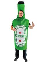Bierfles Pak Foam Kostuum Groen One Size Bierpak Schuim Fles, Carnaval, Nieuw, Overige maten, Ophalen of Verzenden