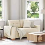 vidaXL Loveseat Bank Linnen 120 cm, Huis en Inrichting, Verzenden, Nieuw, Stof