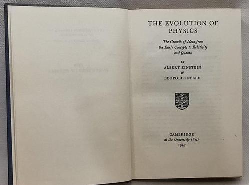 Albert Einstein - The Evolution Of Physics - 1947, Antiek en Kunst, Antiek | Boeken en Bijbels