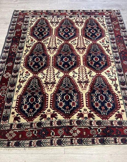 Beloudj - Vloerkleed - 144 cm - 123 cm - Afghaans tapijt, Huis en Inrichting, Stoffering | Tapijten en Kleden
