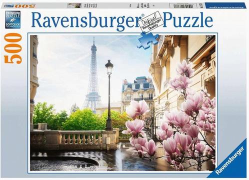 Lente in Parijs Puzzel (500 stukjes) | Ravensburger -, Hobby en Vrije tijd, Denksport en Puzzels, Nieuw, Verzenden
