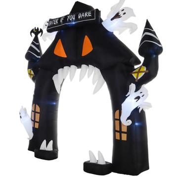 Opblaasbare Halloween Boog, 4 Geesten, LED-Lichten, Waterdic beschikbaar voor biedingen
