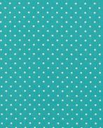 Poplin Katoen Petit Dots Turquoise, Nieuw, Blauw