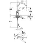 Euroeco Keukenkraan Hoge Uitloop Chroom, Ophalen of Verzenden, Nieuw