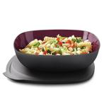 Tupperware Allegra Kom Vierkant 2,5 l Zwart/Rood, Huis en Inrichting, Keuken | Tupperware, Ophalen of Verzenden, Nieuw, Rood