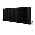 Traditionele 2 Kolom Radiator - 600 x 1462mm - Zwart, Doe-het-zelf en Verbouw, Verwarming en Radiatoren, Verzenden, Nieuw