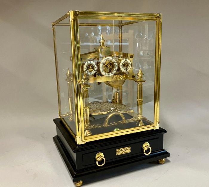 Congreve rolling ball clock - Messing uurwerk onder glazen, Antiek en Kunst, Antiek | Klokken