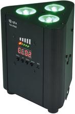 QTX Tri-PAR Oplaadbare Drievoudige PAR Uplighter, Muziek en Instrumenten, Verzenden, Nieuw, Overige typen