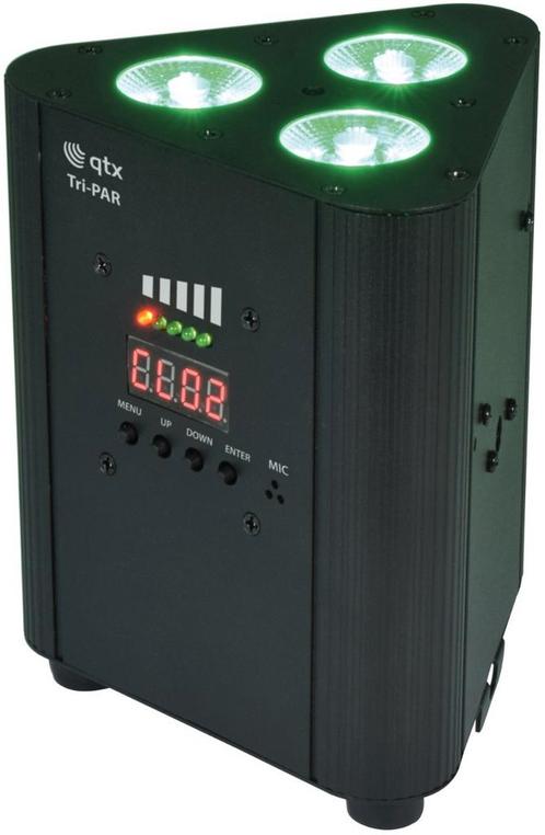 QTX Tri-PAR Oplaadbare Drievoudige PAR Uplighter, Muziek en Instrumenten, Licht en Laser, Overige typen, Nieuw, Verzenden