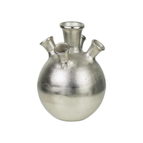 tulpen vaas zilver 22cm, Huis en Inrichting, Woonaccessoires | Overige, Verzenden