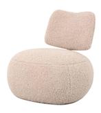 Teddy Stof Fauteuil ‘Leyla’ | Beige | 67x73x67cm, Huis en Inrichting, Fauteuils, Ophalen, Nieuw