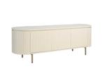 TV Meubel Patou – 170 cm | Beige Mangohout &amp; Gecoat Staal, Huis en Inrichting, Kasten | Televisiemeubels, Ophalen, Nieuw