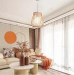 Rotan Hanglamp – Handgemaakte Bamboe Plafondlamp E27, Huis en Inrichting, Lampen | Hanglampen, Verzenden, Nieuw