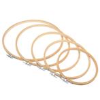 Bamboe ring set 5 maten borduurring flowerhoop 15-26 cm/set, Ophalen of Verzenden, Nieuw