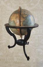 Stof Antique World Map in Engels landhuisontwerp - Antieke, Antiek en Kunst