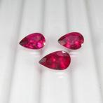 Zonder Minimumprijs - 3 pcs  Paars, Rood Granaat  - 4.89 ct, Nieuw