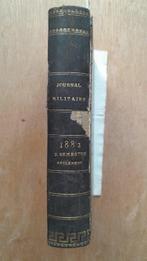 Ministère de la guerre - Journal militaire 1882-Certificat