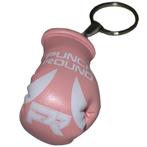 PunchR™ Punch Round Bokshandschoen Sleutelhanger Roze Wit, Nieuw, Overige, Ophalen of Verzenden