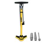 Fietspomp Lynx met drukmeter geel scootmobiel, Diversen, Ophalen of Verzenden, Nieuw