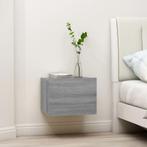 vidaXL Nachtkastjes 2 st 40x30x30 cm bewerkt hout grijs, Huis en Inrichting, Minder dan 45 cm, Verzenden, Nieuw, Minder dan 55 cm
