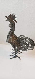 Beeld, Gallo - 34 cm - Smeedijzer - 1960, Antiek en Kunst