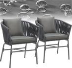 Tuinstoelen - Met kussens - Weerbestendig - Set van 2 - Donk, Tuin en Terras, Verzenden, Zo goed als nieuw