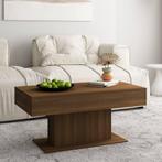 vidaXL Salontafel 96x50x45 cm bewerkt hout bruin eikenkleur, Huis en Inrichting, 50 tot 100 cm, Verzenden, Nieuw, 50 tot 100 cm