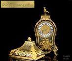 Een grote (92 cm) Boulle Louis XIV-periode kartelklok met, Antiek en Kunst