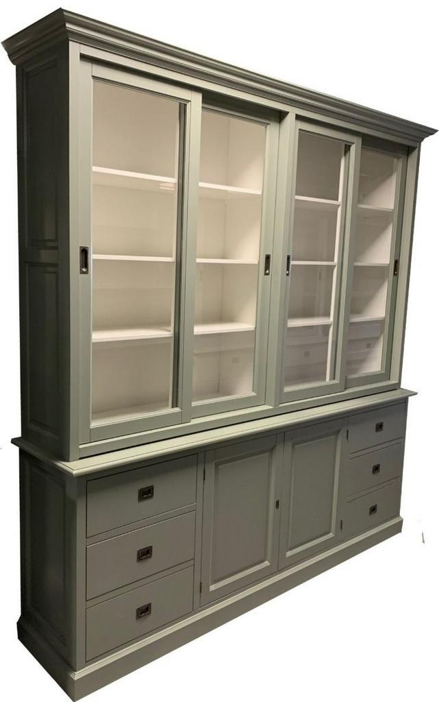 Buffetkast Engels groen Lopik 240 x 240cm, Huis en Inrichting, Kasten | Buffetkasten, Ophalen of Verzenden