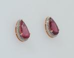 Cocktail oorbellen - 14 karaat Geel goud - 4.56ct. tw.