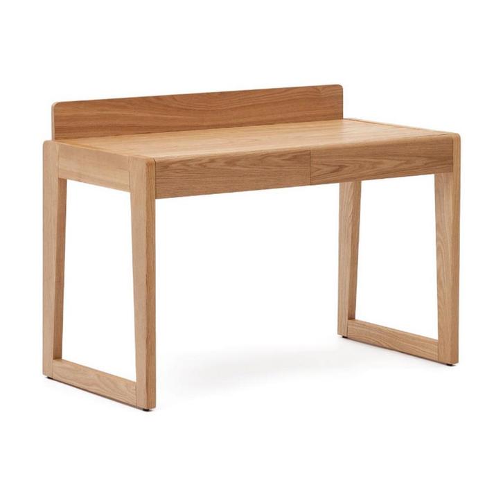 *WOONWINKEL* Kave Home Arandu Bureau Met Laden Massief Essen, Huis en Inrichting, Bureaus, Nieuw, Verzenden