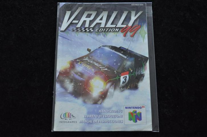 V-Rally Edition 99 Nintendo 64 N64 Manual, Spelcomputers en Games, Spelcomputers | Nintendo Consoles | Accessoires, Verzenden