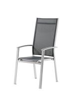 Sieger Lima stapelbare fauteuil hoog aluminium/textilux -, Tuin en Terras, Tuinstoelen, Ophalen of Verzenden, Nieuw